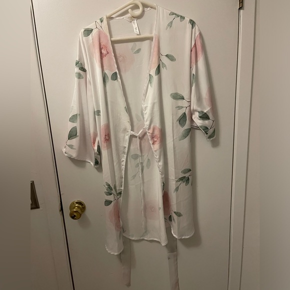 “Sincerely Sofi”- Pink/Green: Casual Robe- Size: Small - NWOT: New w/Out Tags - Picture 6 of 6